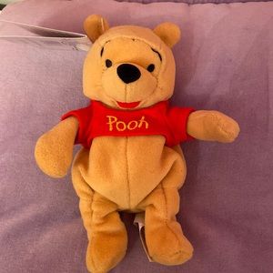 Vintage Small Pooh Bear Stuffed Animal
